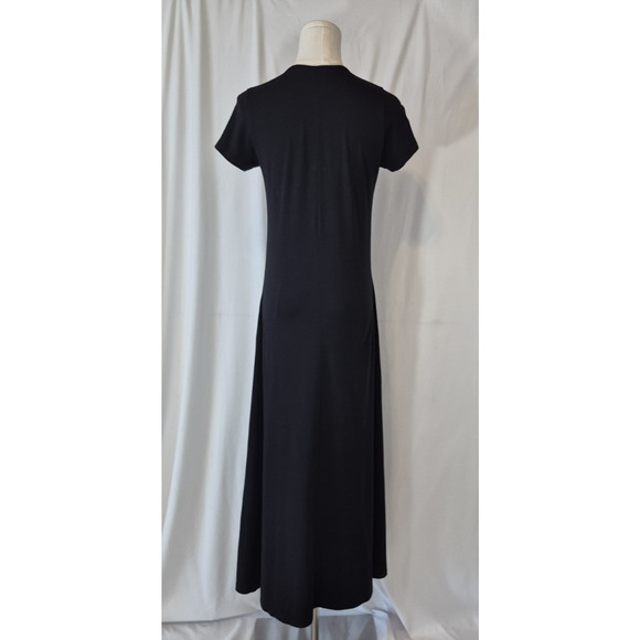Another Tomorrow Womens Essentials Black Fitted Tee Dress Medium -  mordernwear.com